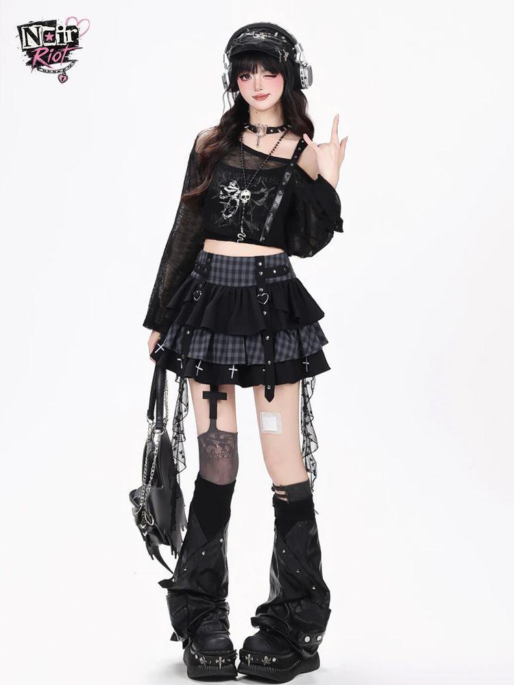 Elastic Lace Trim - Y2K Punk Gothic Kawaii 3-delige set