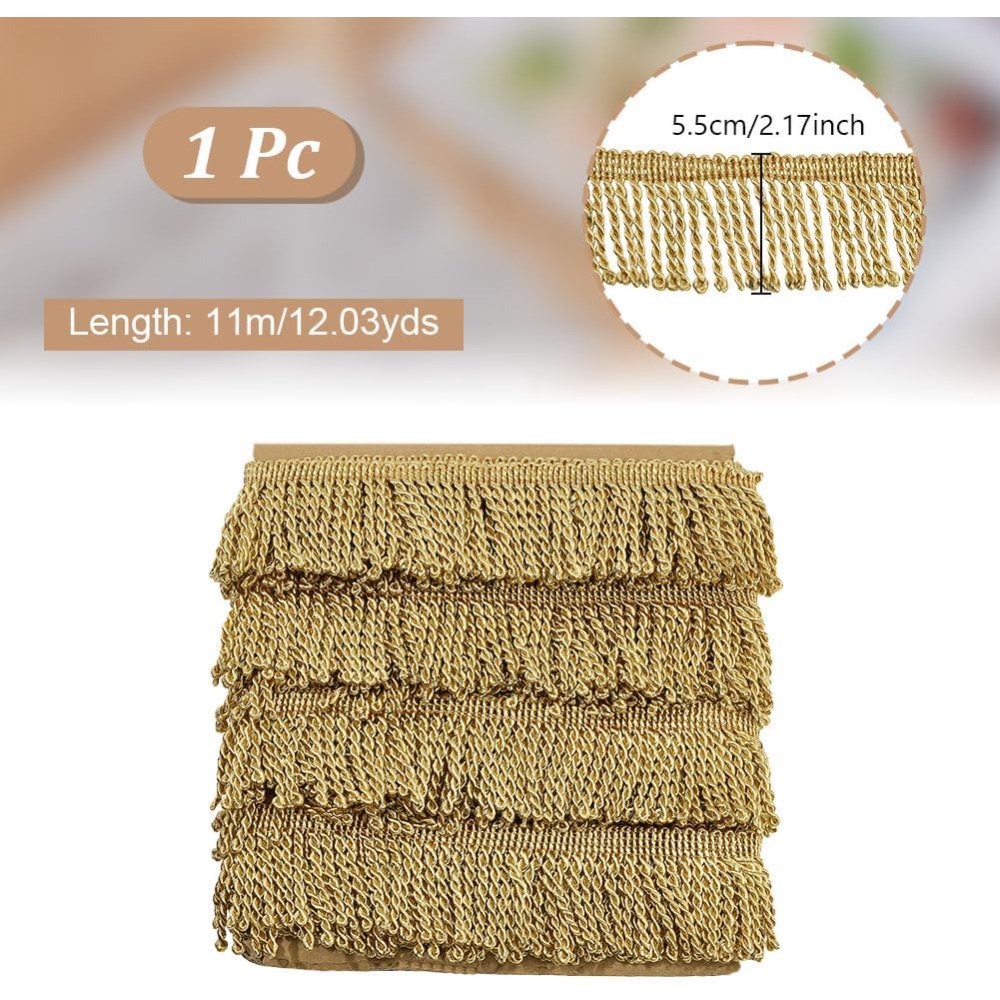 Tassel Fringe Trim - 12 yards x 2,2 inch Fringe