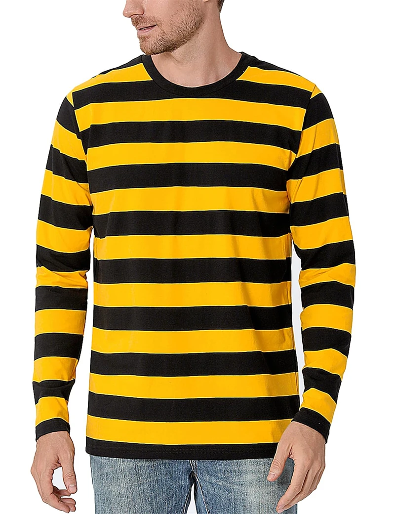 Embellish Knit - Modieus T-shirt met contrasterende strepen en