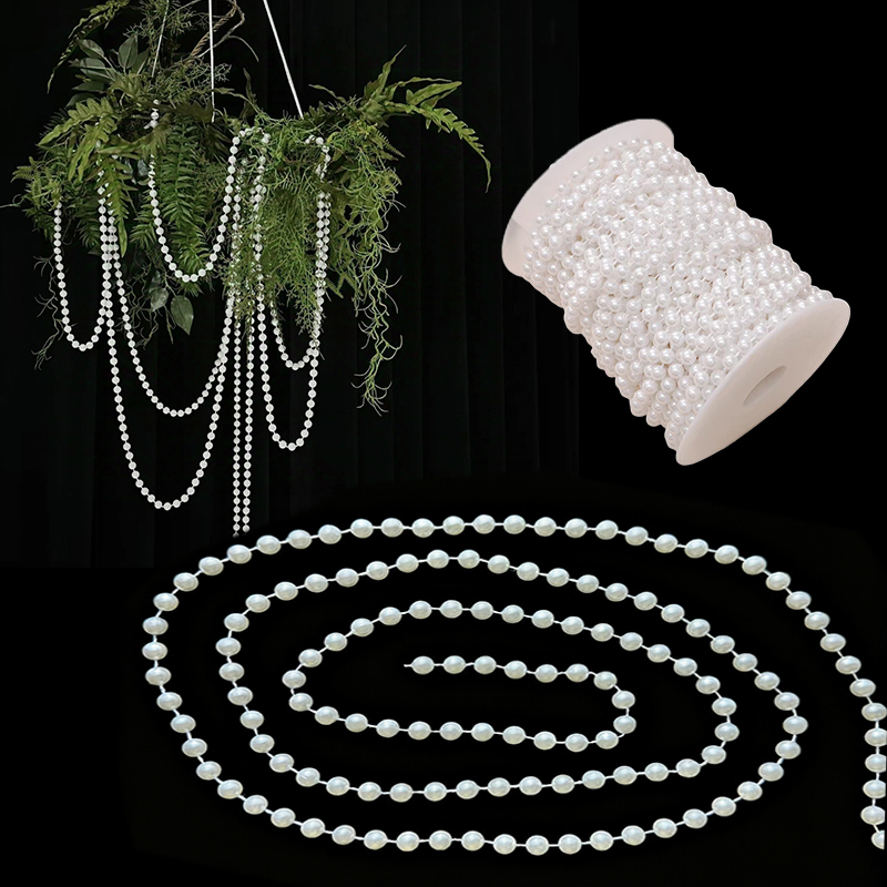 5 meter/set witte parelketting - Pearl Trim Chain recensie en prijs