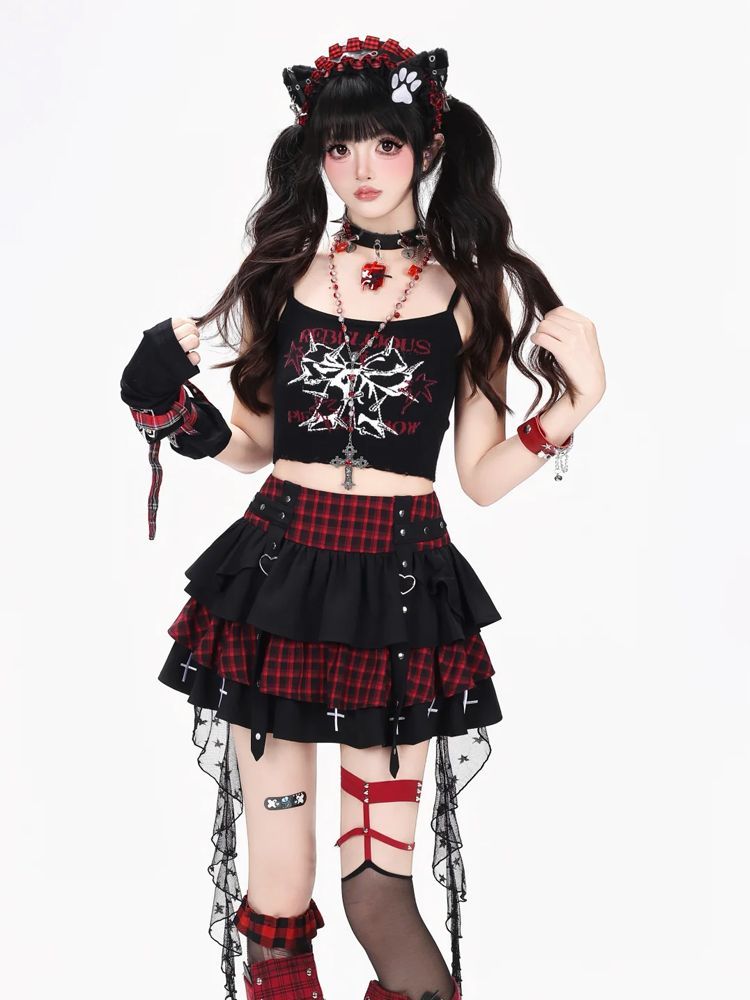 Y2K Punk Gothic Kawaii 3-delig - Elastic Lace Trim recensie en prijs