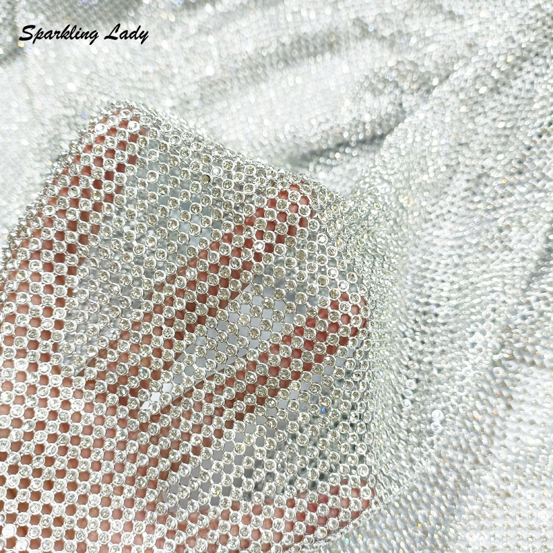 3MM Mode Metaal Strass Stoffen - Crystal Mesh Fabric recensie en prijs