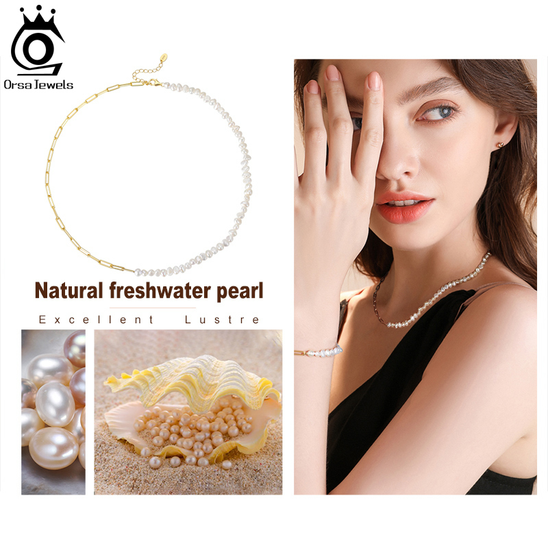ORSA JUWELEN Halve parelkettin - Pearl Trim Chain recensie en prijs