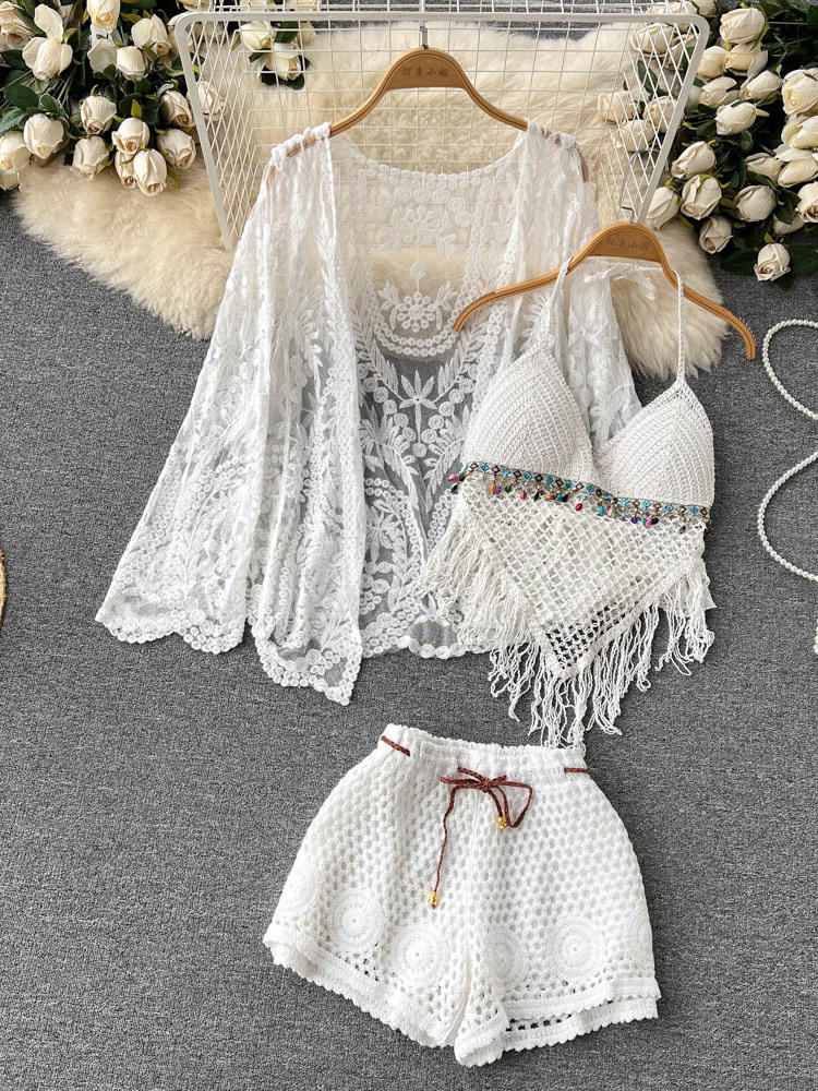 Zomer Nieuwe Vakantiepak Dames - Tassel Fringe Trim recensie en prijs
