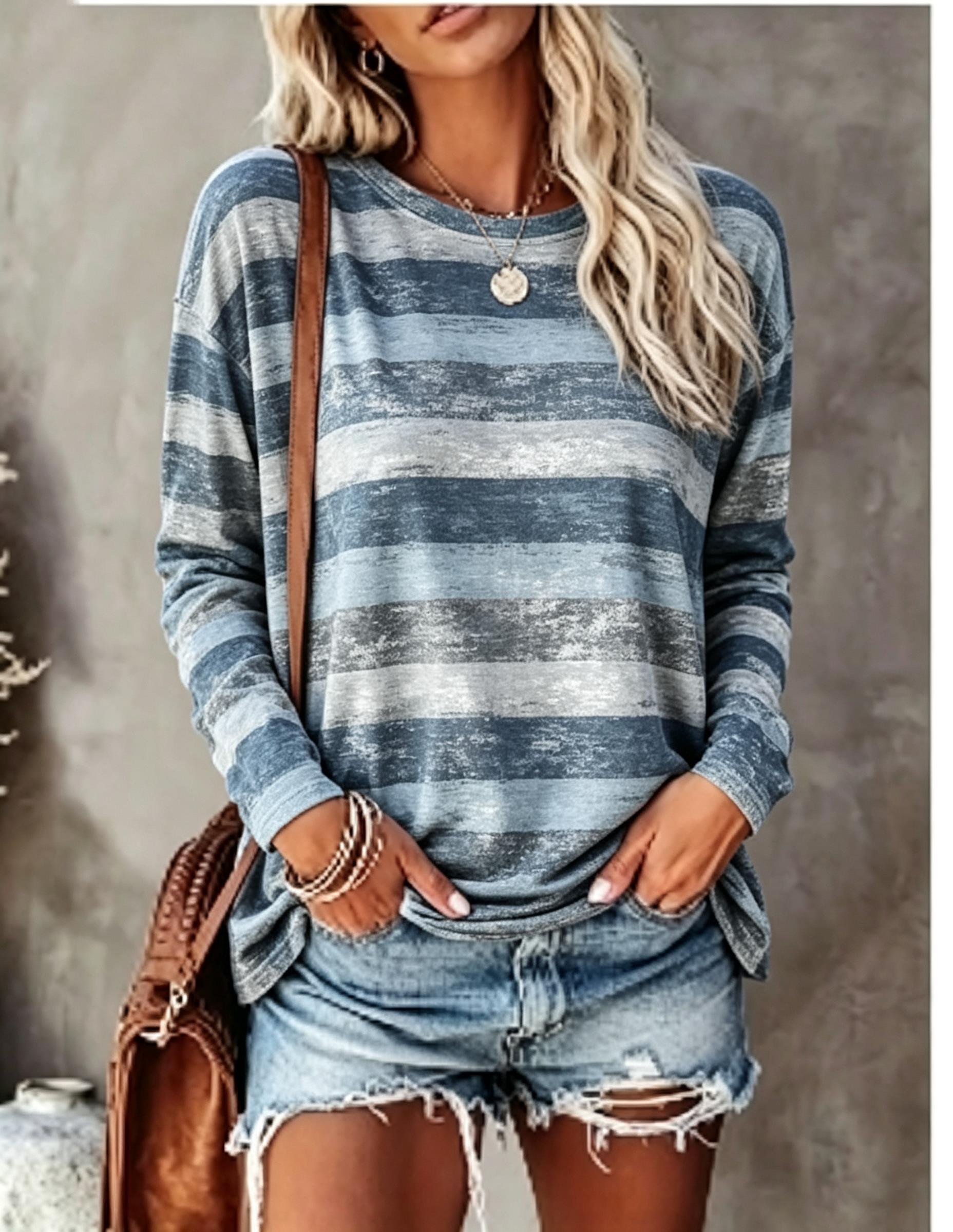 Dames T-shirt met lange mouwen - Embellish Knit recensie en prijs