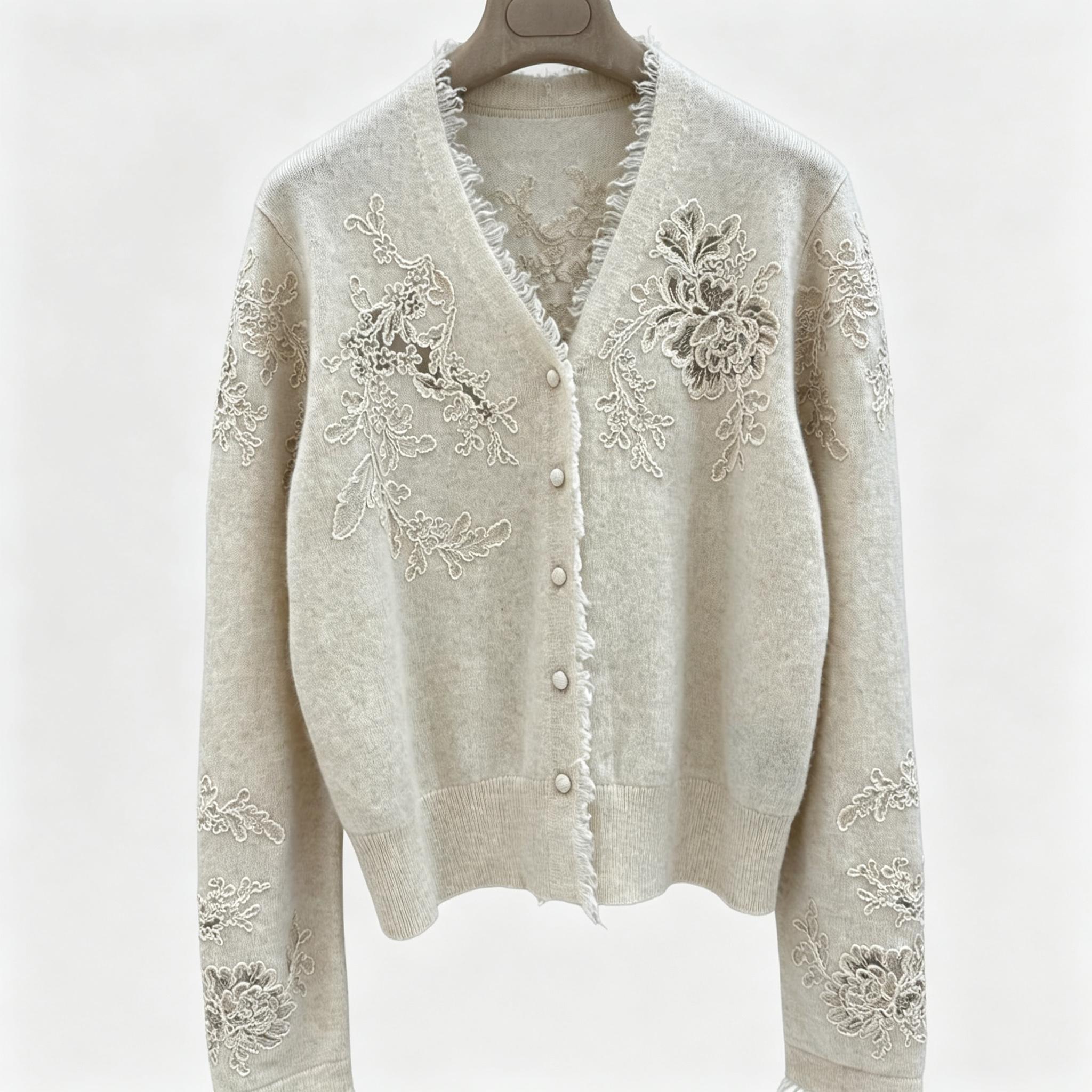 Dames V-hals gebreid vest met  - Tassel Fringe Trim recensie en prijs