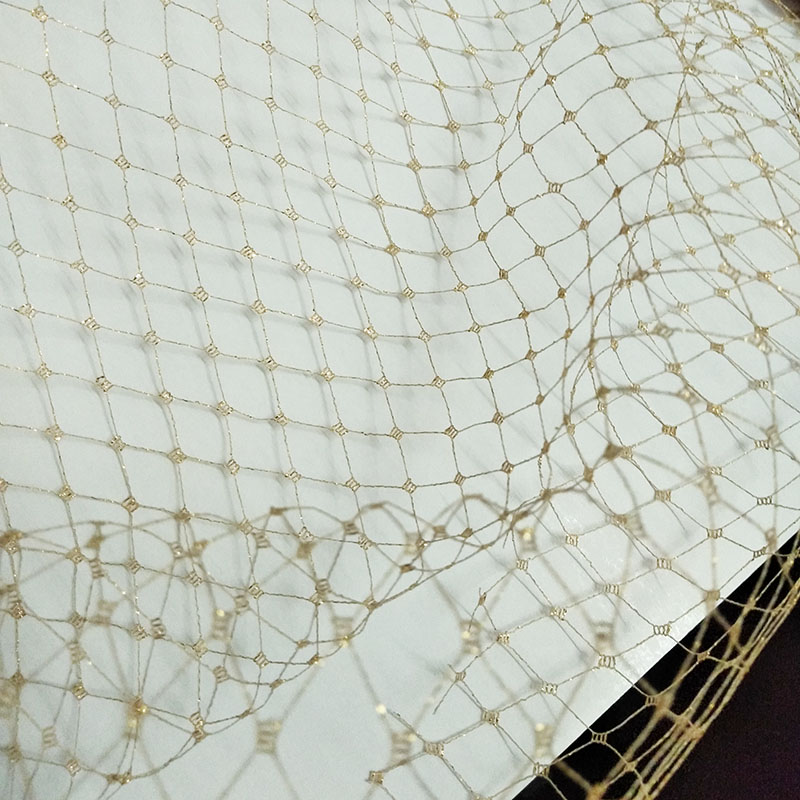 Diamantpatroon Zwarte Netstof  - Crystal Mesh Fabric recensie en prijs