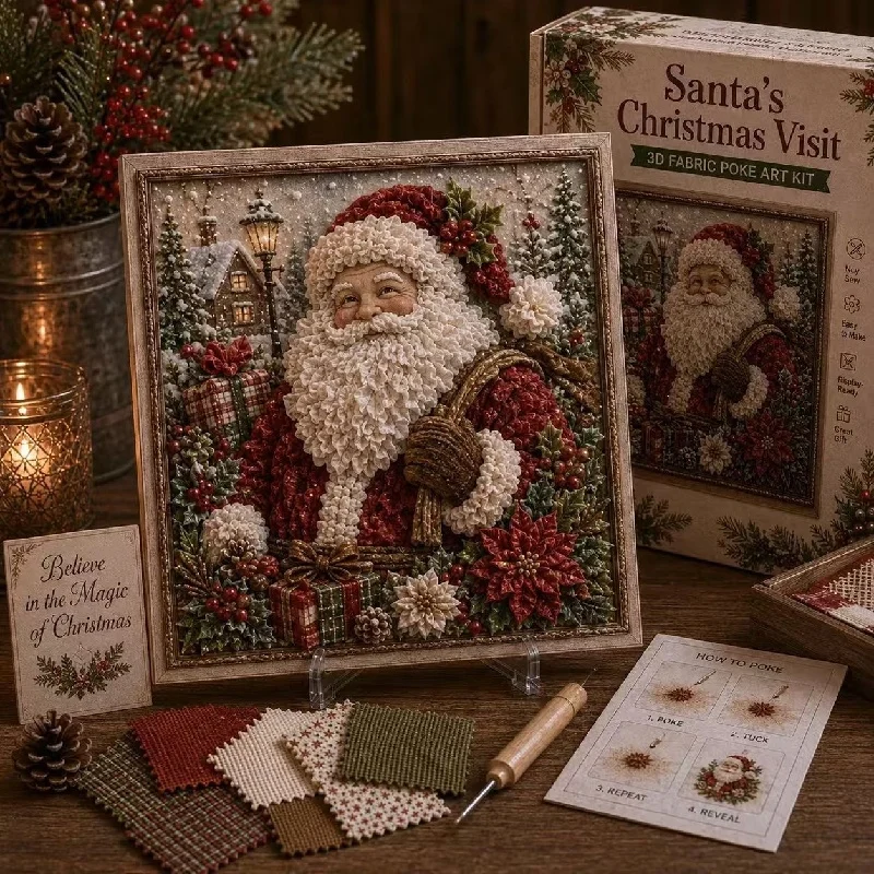Vintage Kerst Stof Poke Art DI - Embroidery Craft recensie en prijs