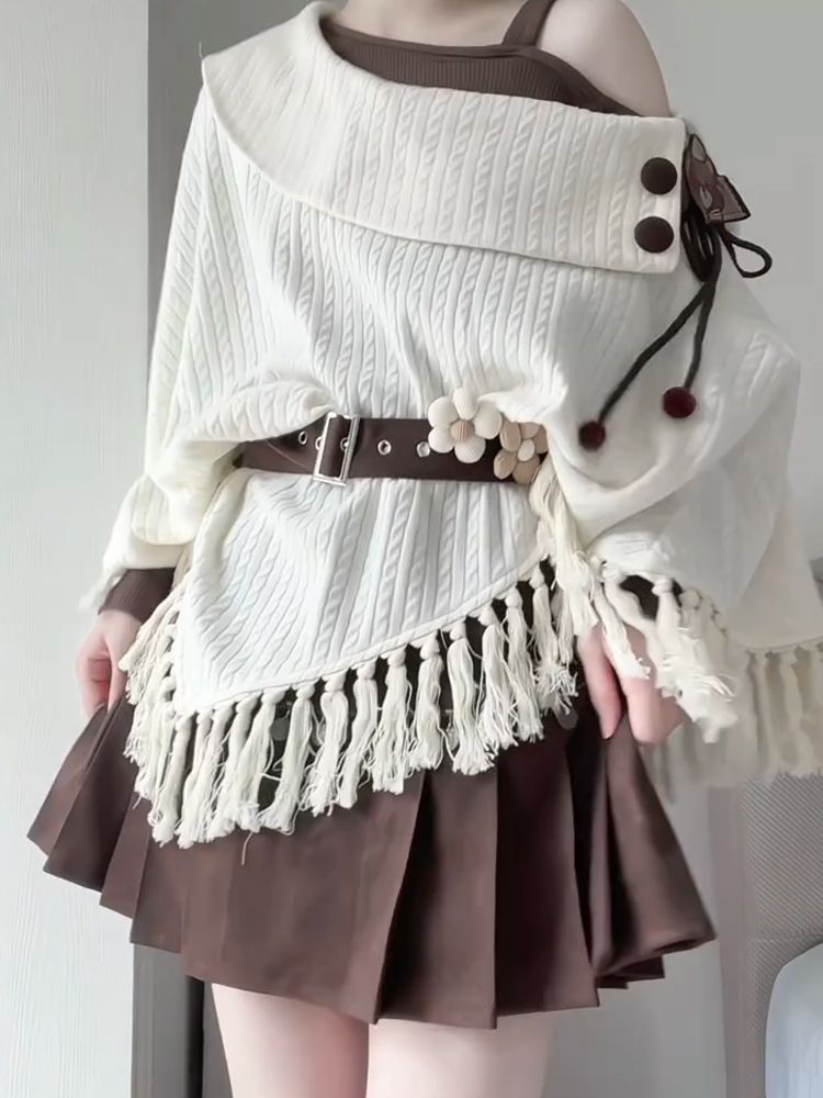 Japanse Vintage Mori Kei 2-del - Tassel Fringe Trim recensie en prijs