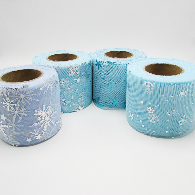 6 Cm * 25yds Organza Sneeuw Bl - Organza Ribbon Spool recensie en prijs