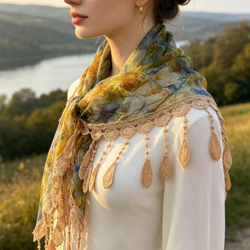 Boheemse Driehoekige Sjaal met - Tassel Fringe Trim recensie en prijs